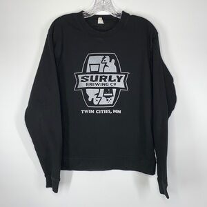 Surly Brewing Twin Cities, Minnesota Black Crewneck Sweatshirt Size Small